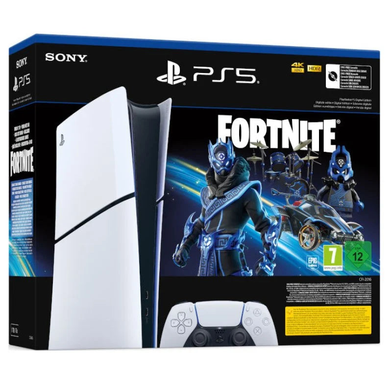 Console Playstation 5 Digital Edition Slim D Chassis + DG Fortnite Cobalt Star