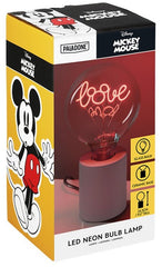 Light Neon Bulb Mickey Mouse Love