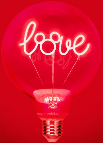 LED Light Neon Bulb Mickey Mouse Love