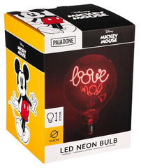 LED Light Neon Bulb Mickey Mouse Love