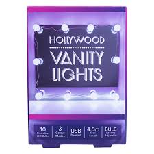 String Lights Hollywood Vanity