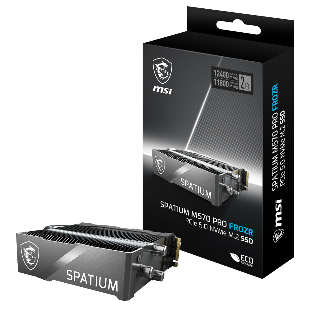 SSD 2TB MSI SPATIUM M570 PRO FROZR , M.2 NVMe PCIe Gen5