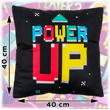 Pillow Retro Game Power Up and Game Over