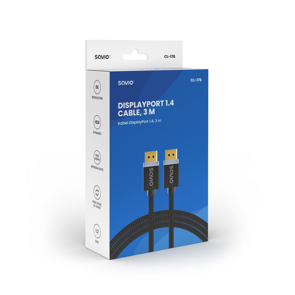 Cable Savio  DisplayPort to DisplayPort - Albagame