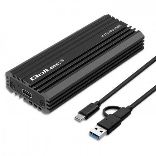 Case USB-C to M.2 NVMe SSD Enclosure  Qoltec - Albagame