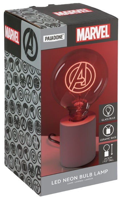 Light Neon Bulb Marvel Avengers Logo