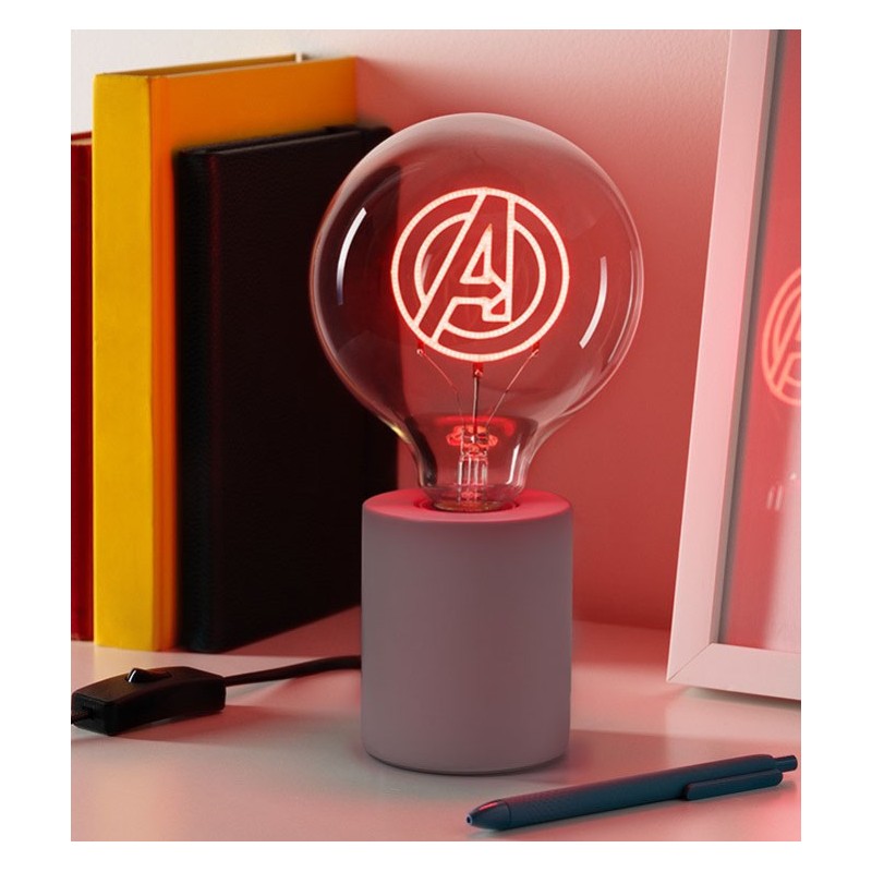 Light Neon Bulb Marvel Avengers Logo