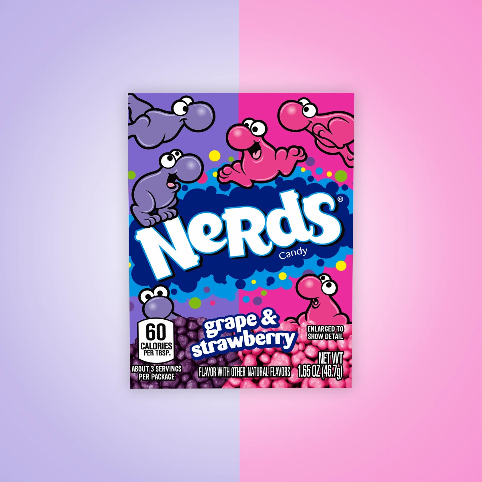 Candy Nerds Grape & Strawbery