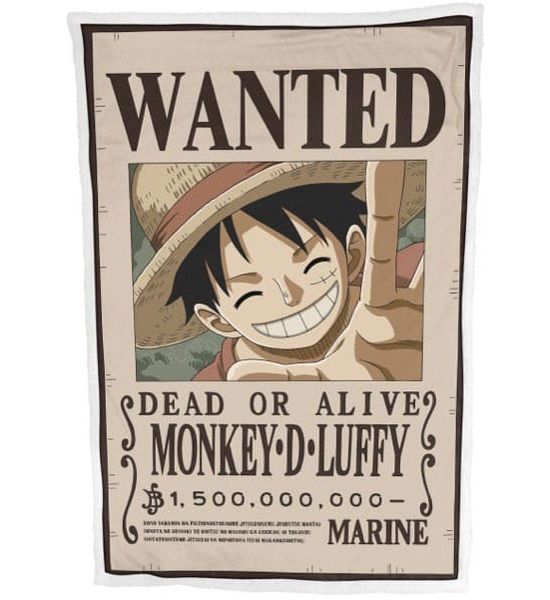 Blanket One Piece Monkey D.Luffy Wanted