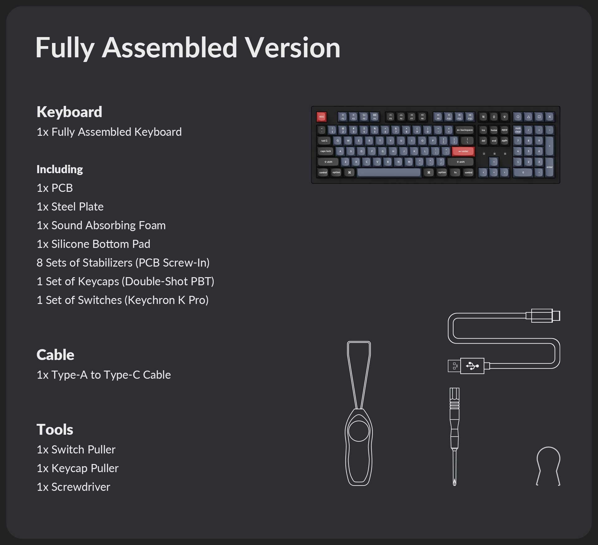 Keyboard Keychron K10 Pro  K10P-H1