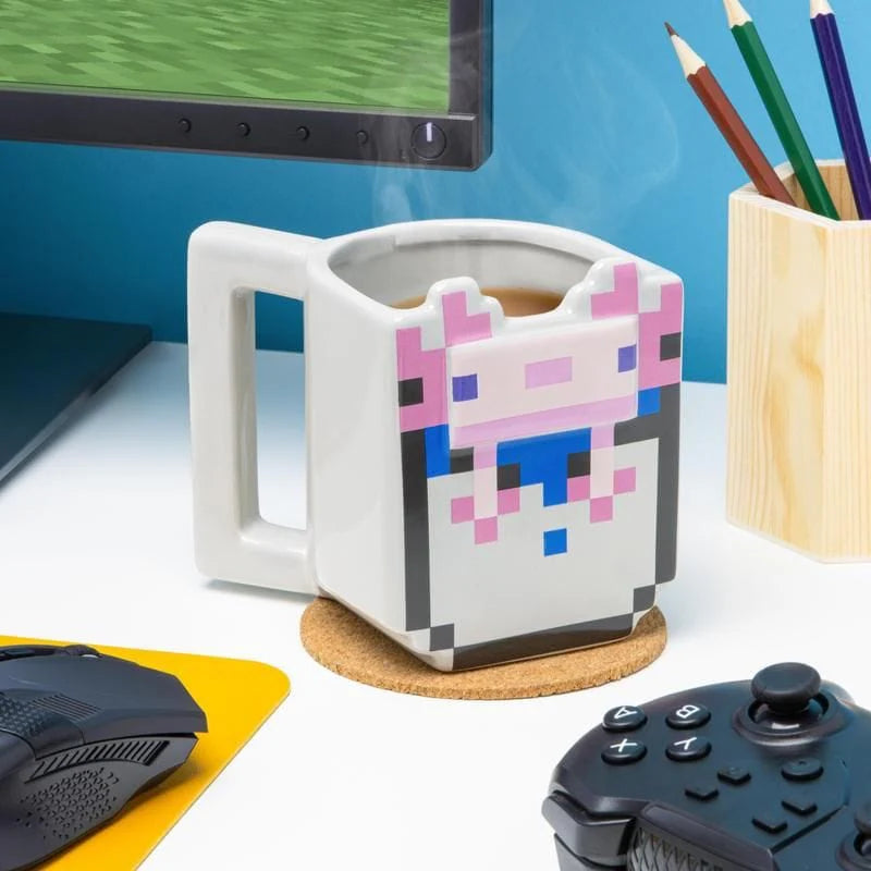 Shaped Mug Minecraft Bucket Of Axolotl