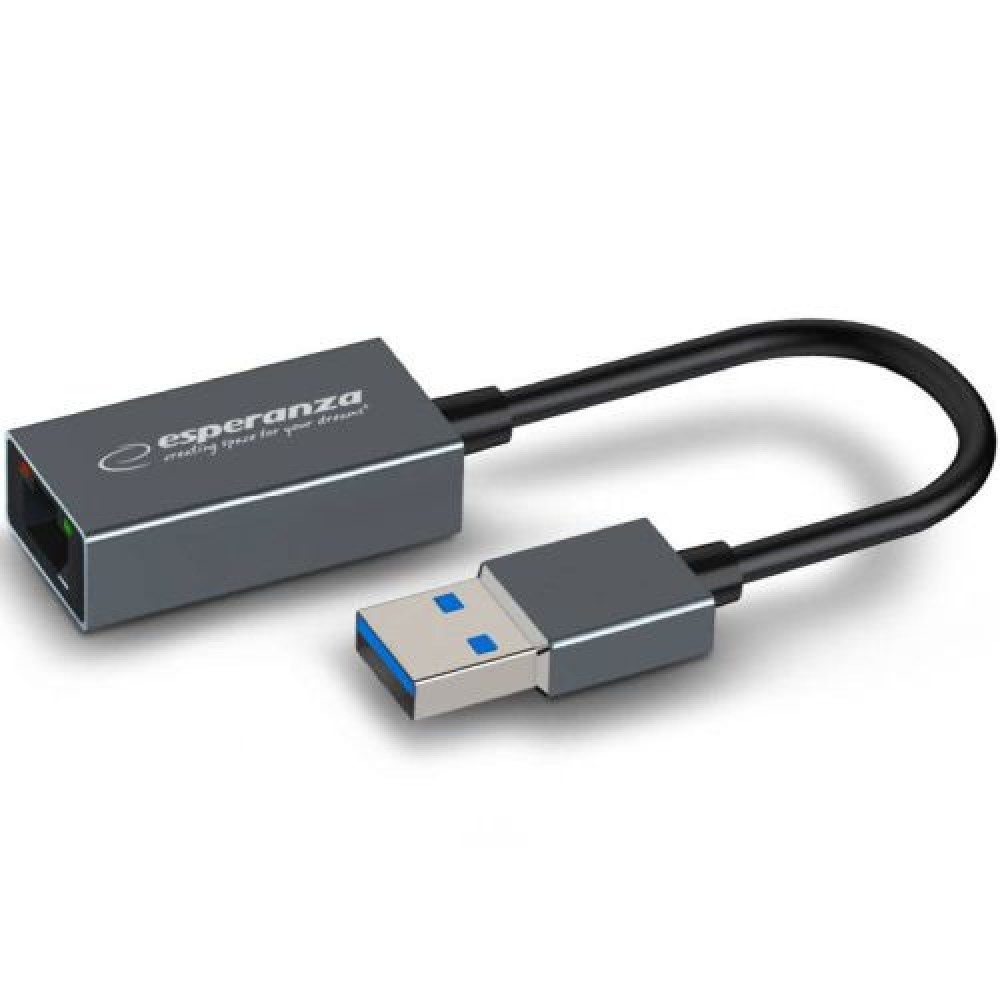 Adapter USB-A to Gigabit Ethernet RJ45 Esperanza - Albagame