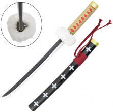 Sword Replica Katana Mini Bamboo One Piece Trafalgar D.Water Law Red