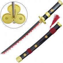 Sword Replica Katana Mini Bamboo One Piece Enma Roronoa Zoro Rossa