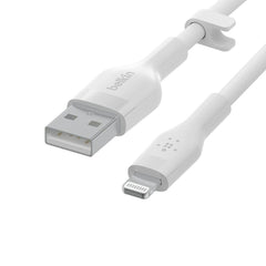 Cable USB-A to Lightning Belkin BoostCharge Flex White 2m