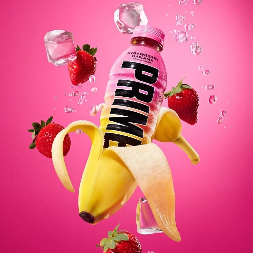 Prime Hydration Strawberry Banana 500ML - Albagame