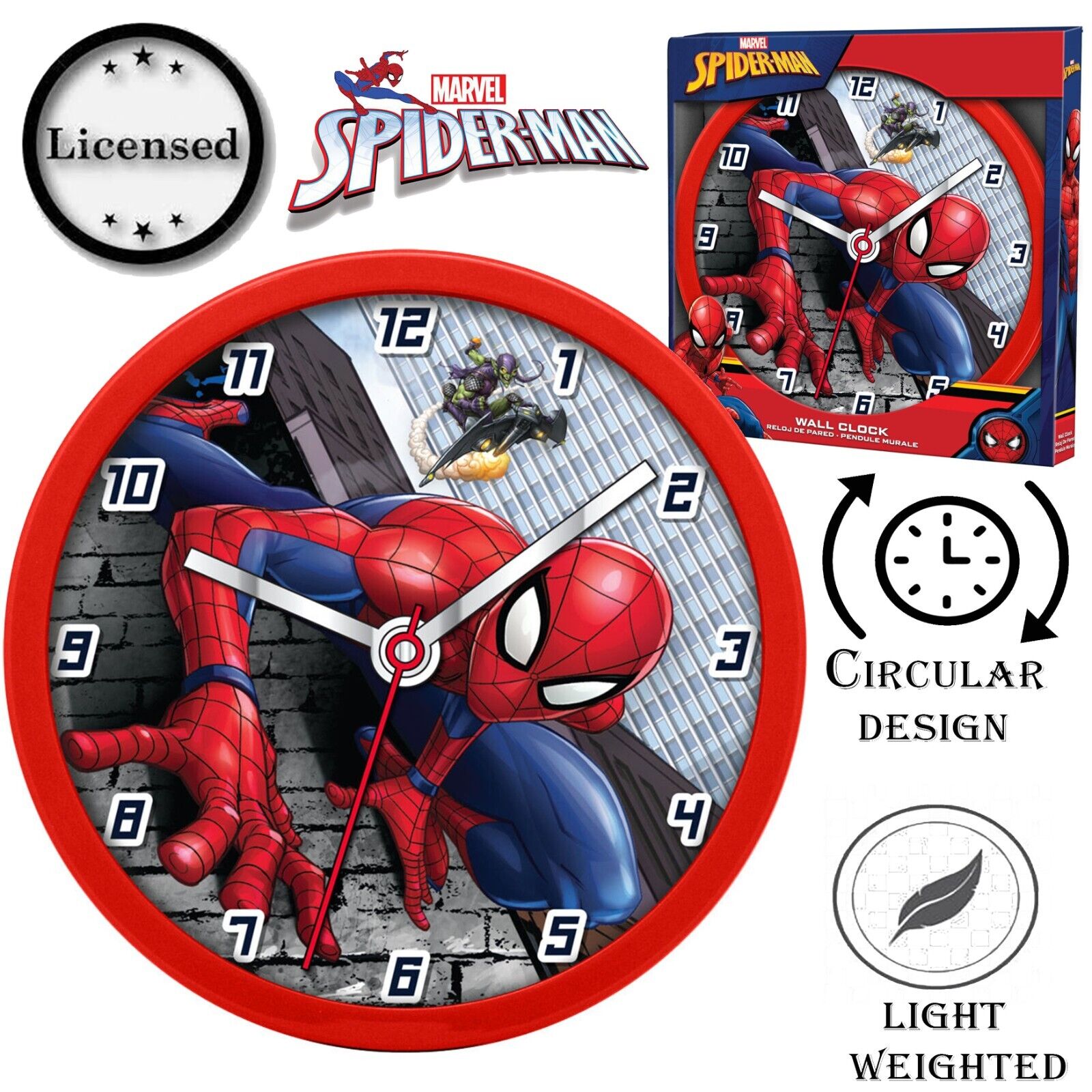 Wall Clock Spider-Man