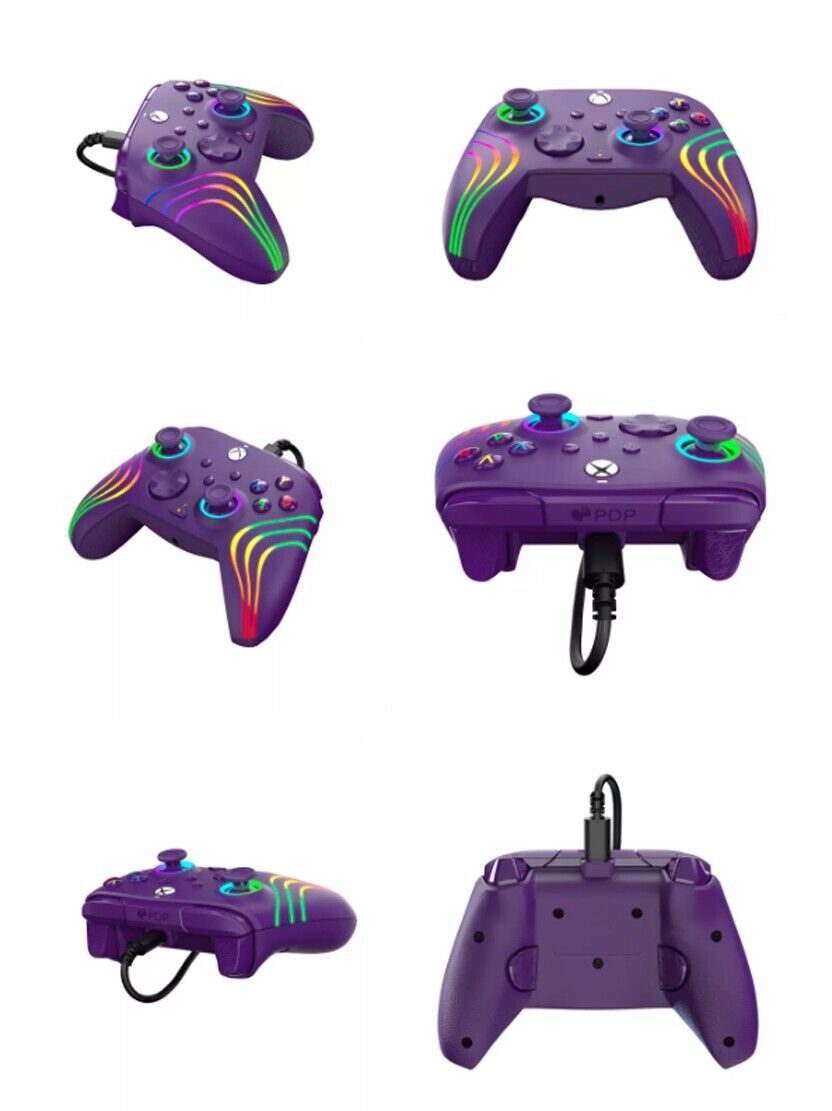 Controller PDP Xbox Wired Afterglow Wave Purple - Albagame