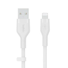 Cable USB-A to Lightning Belkin BoostCharge Flex White 1m