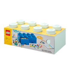 Lego Brick Aqua Light Blue Big 8 Units - Albagame