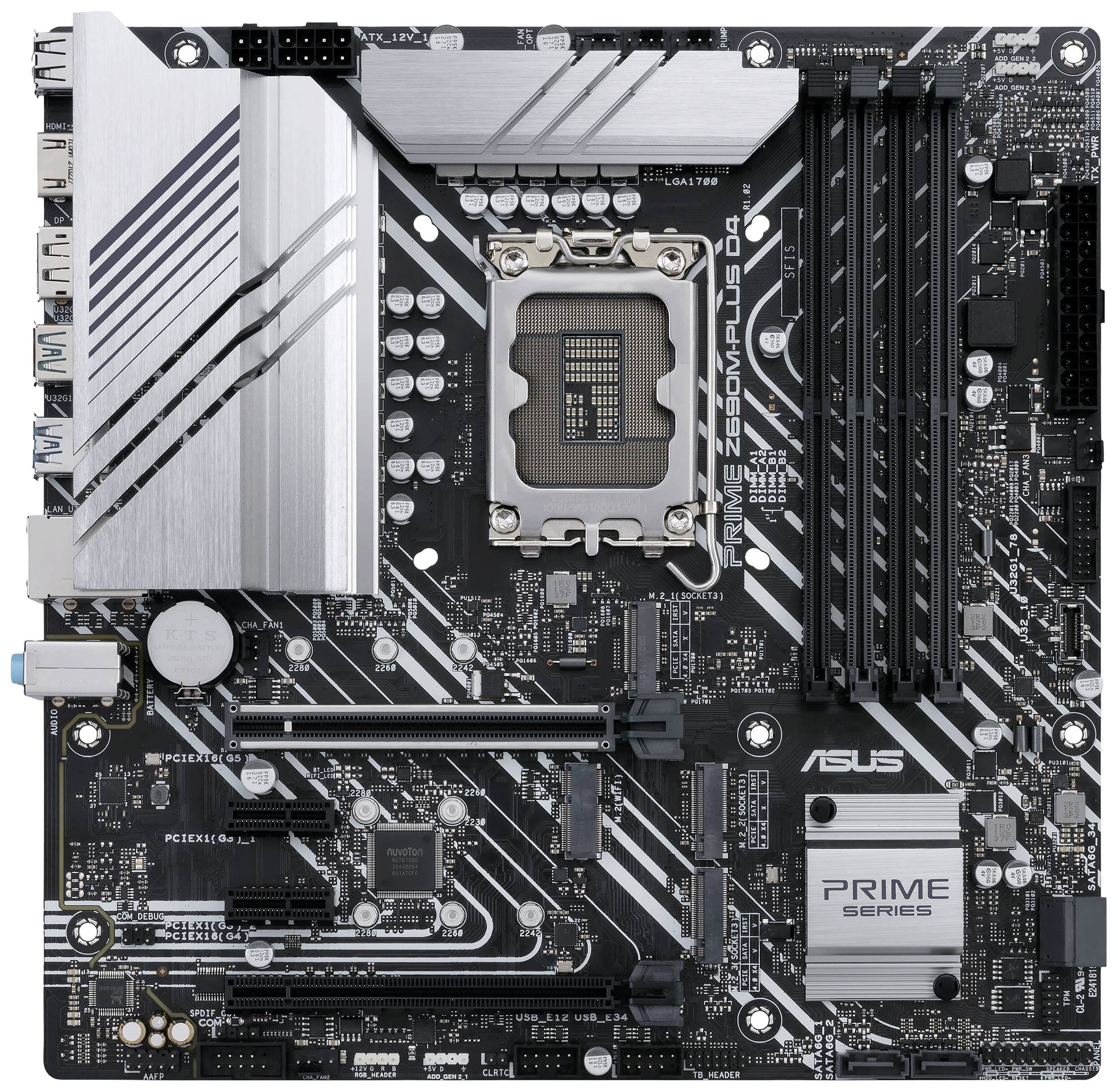 Motherboard micro-ATX ASUS PRIME Z690M-PLUS DDR4 Socket 1700 90MB18Q0-M0EAY0 - Albagame