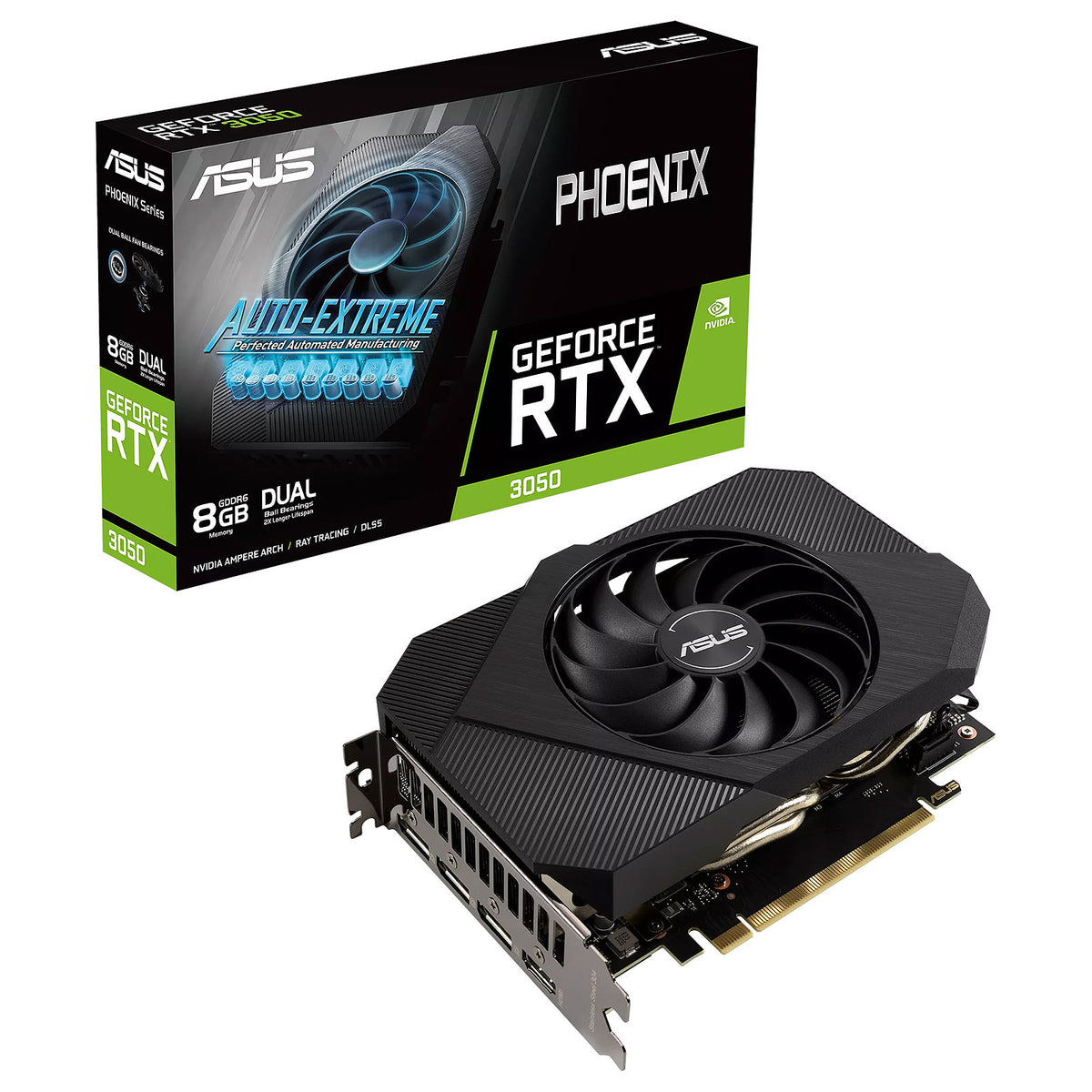 GPU ASUS Phoenix nVidia GeForce RTX 3050 8GB GDDR6 1x HDMI 3x DisplayPort 90YV0HH2-M0NA00 - Albagame