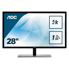 Monitor AOC 28" U2879VF , UHD 4K 3840 x 2160p , 1x DisplayPort , 1x HDMI , 1x DVI , 1x VGA , U2879VF , 1Y - Albagame