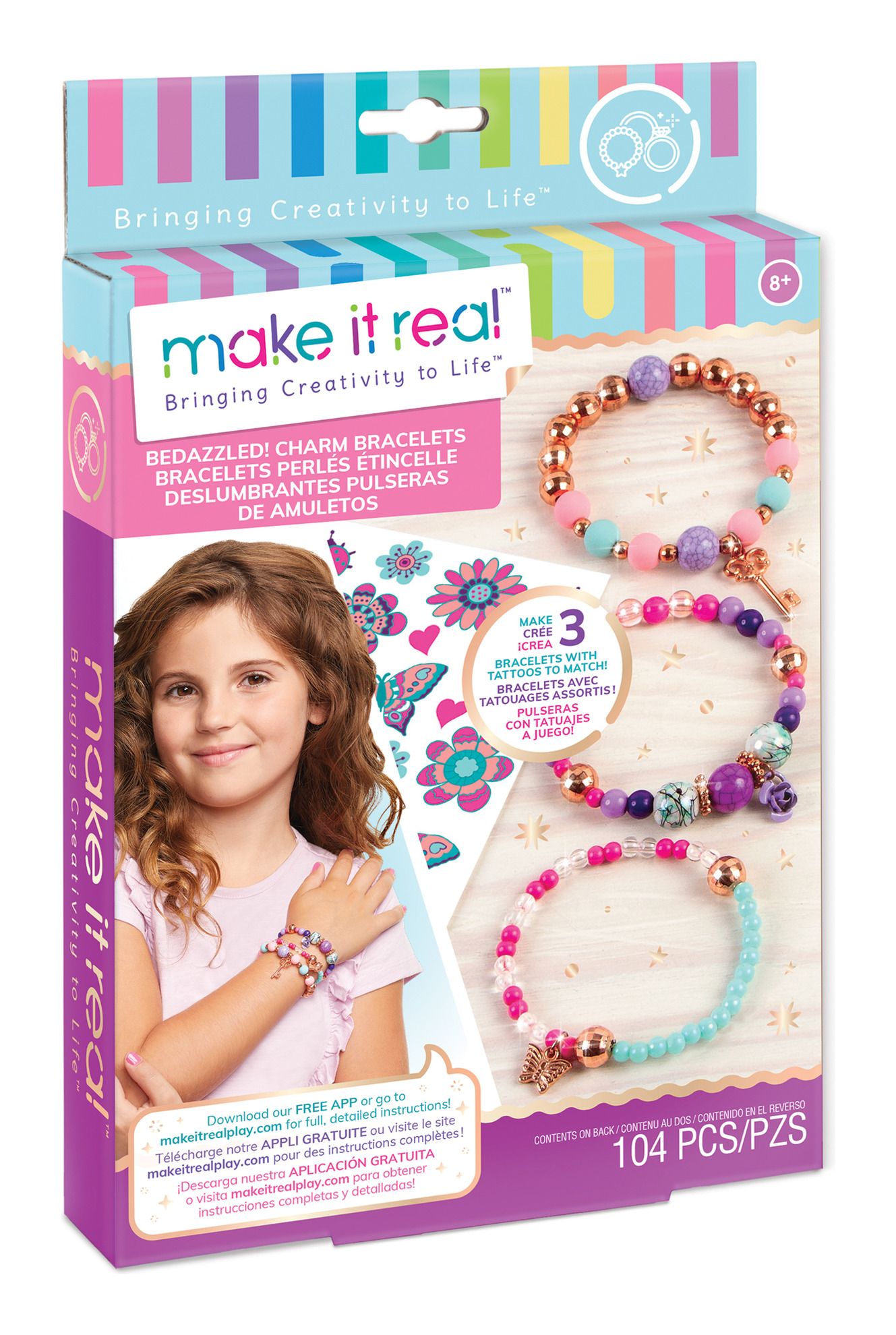 Make It Real Charm Bracelets Bedazzled! Blooming Creativity - Albagame