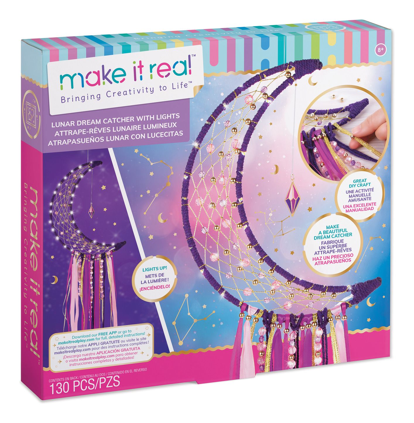 Make It Real Lunar Dream Catcher with Lights - Albagame