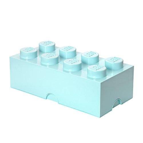 Lego Brick Aqua Light Blue Big 8 Units - Albagame