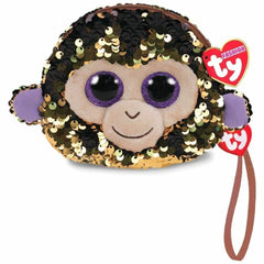 Plush Ty Fashion Sequins Wristlet Coconut Monkey 10cm - Albagame