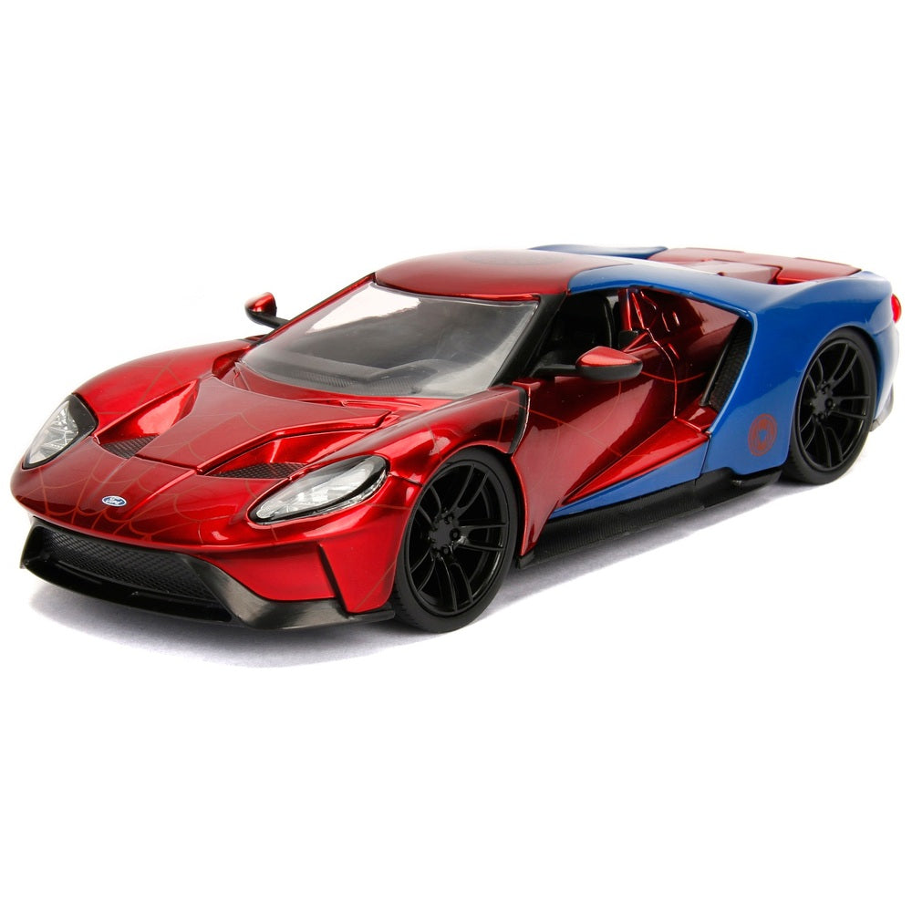 Vehicle Jada Marvel Ford GT 2017 With Spider-Man 1:24 - Albagame