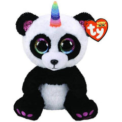 Plush Ty Beanie Boos Paris Panda With Horn 15cm - Albagame