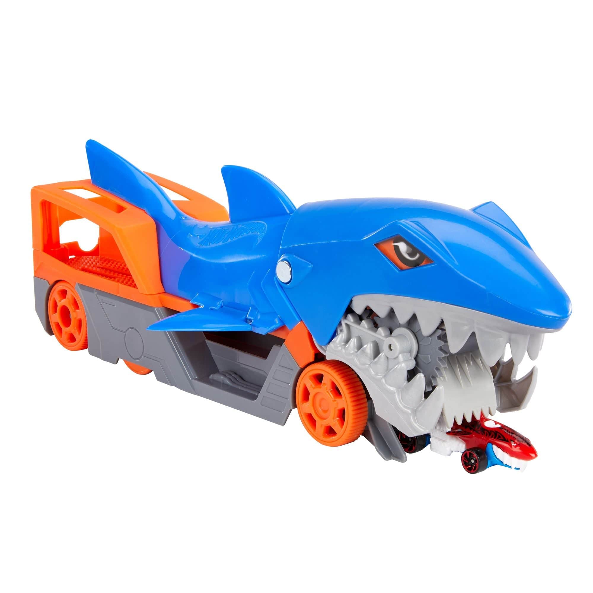 Vehicle Hot Wheels City Shark Chomp Transporter Playset - Albagame