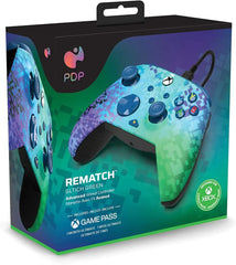 Controller Xbox PDP Wired Rematch Glich Green - Albagame