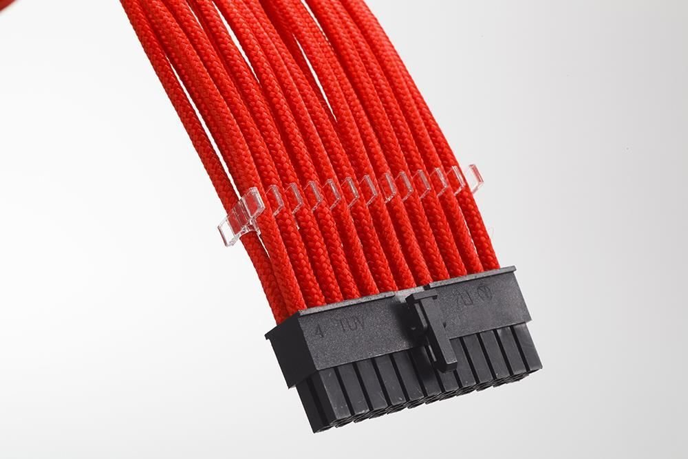 Phanteks sleeved extension Modular Cable , RED - Albagame