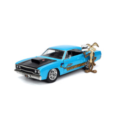 Vehicle Jada Plymouth Road Runner 1970 With Wile E. Coyote Looney 1:24 - Albagame