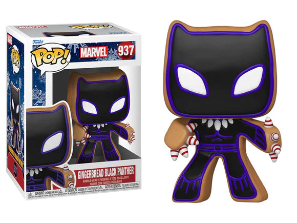 Figure Funko Pop! Vinyl Marvel 937: Gingerbread Black Panther - Albagame