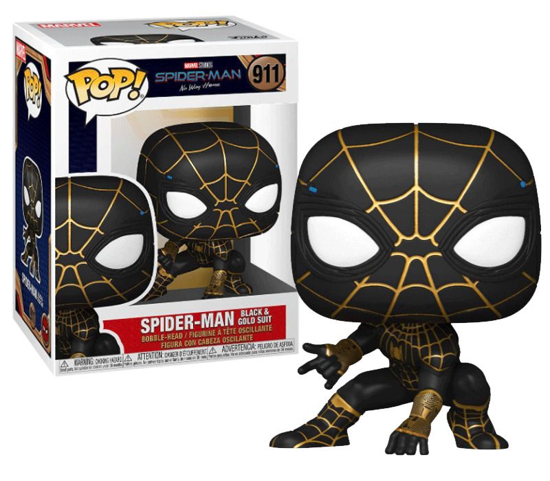 Figure Funko Pop! Vinyl Marvel 911: Spider-Man Black & Gold Suit - Albagame